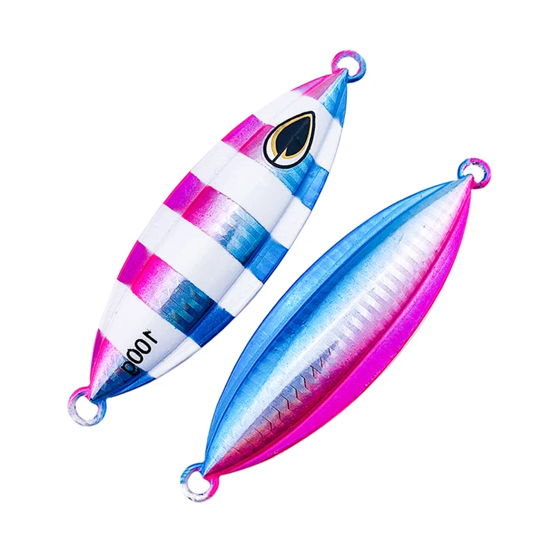 

wholesale 40g-200g Pesca new jig lead deep slow jigging fishing lures, 6 colors