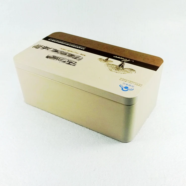 
199*112*78MM rectangle metal material medicine packing tea storage box 