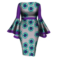 

African clothes factory Low price High quality for African ankara print tops Skirts sets Dashiki kitenge dress wy1217