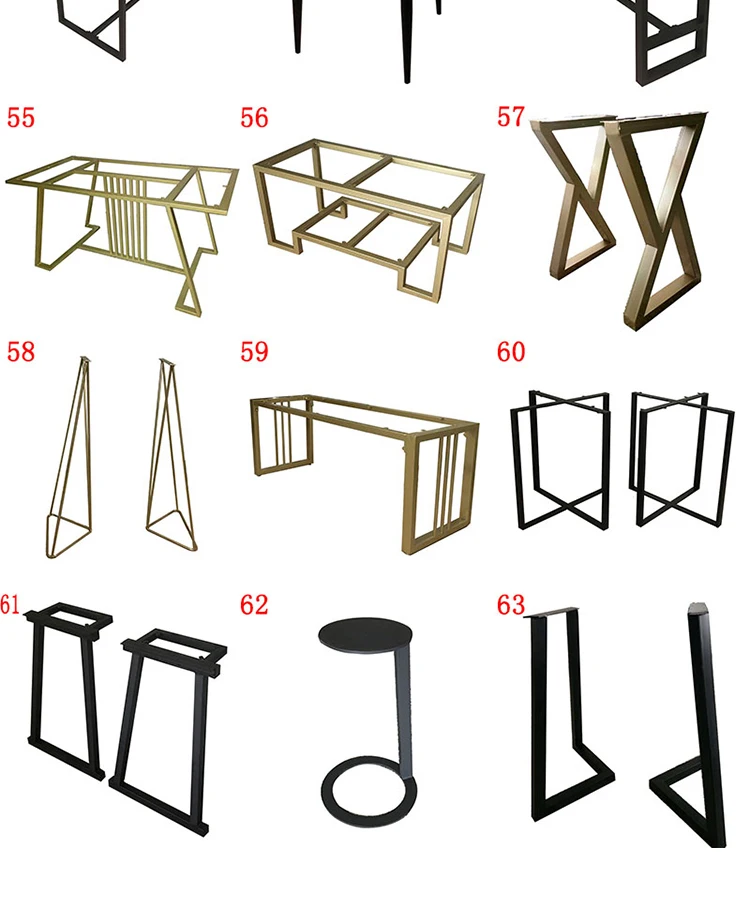 Table Base Marble Dining Table Adjustable Aluminum Brass Stainless