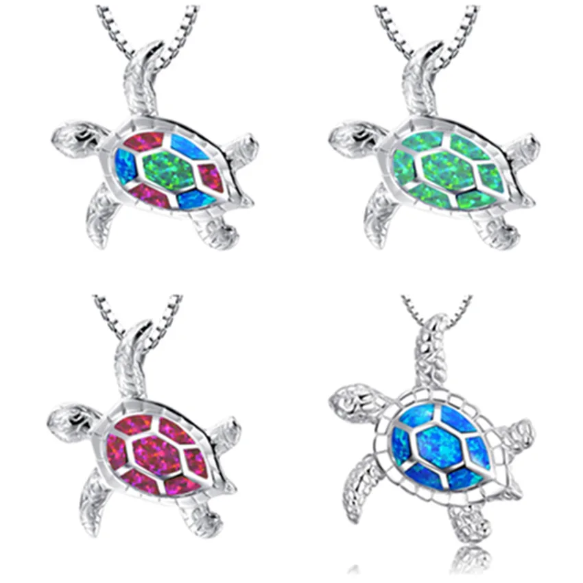 New style Women Necklace Sea Turtle Animal Pendant Female Wedding Jewelry Charms Necklace For Women Accessories