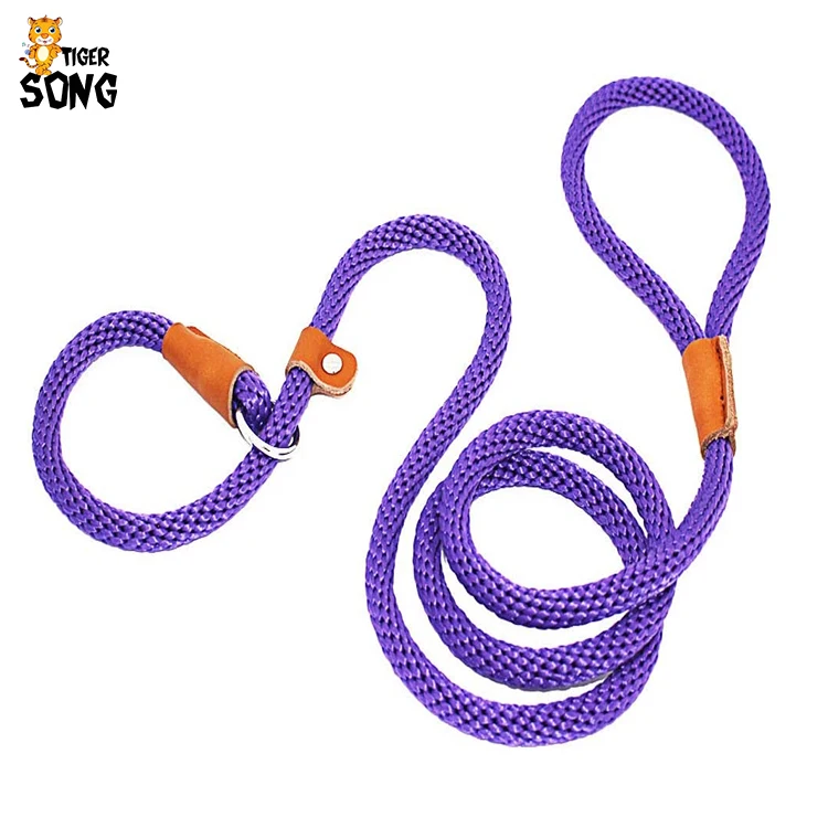 

Mountain Climbing Durable Braided Nylon Reflective Round Rope Dog Pet Leash Soft Handle Pet Outdoor Sports, Customized color