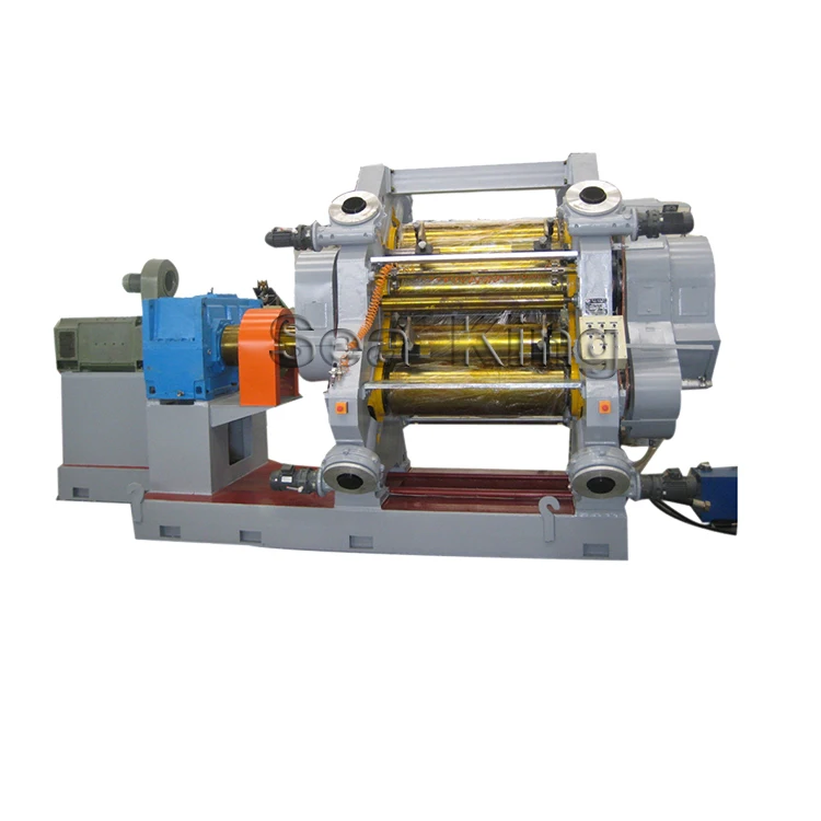 
Three Roll Rubber Calender Textile Calendering Machine 