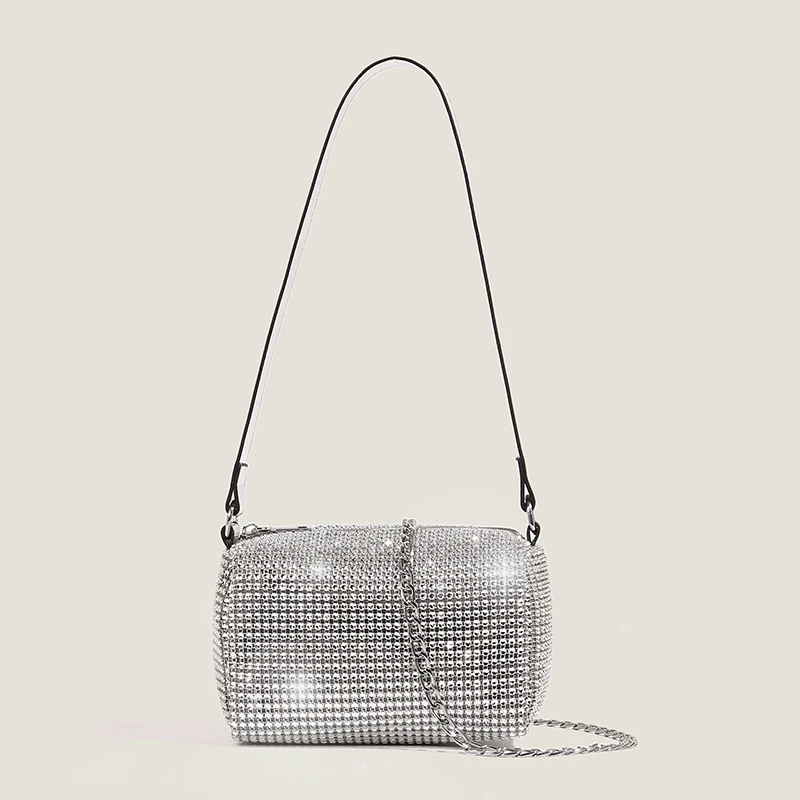 

Gactory OEM fashion messenger bag mini shoulder bags for women made of diamond luxury glittering handbag