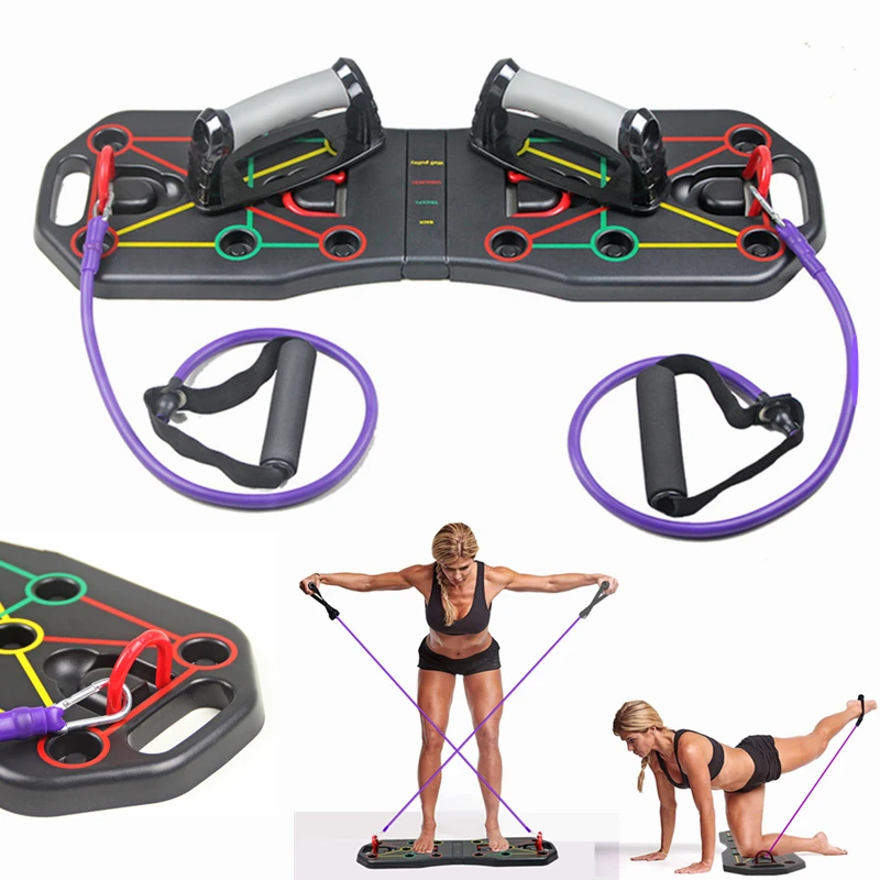

Popular Product Fitness Push-up Bracket Multifunctional Portable Home Indoor Sport Training Folding Pushup Board