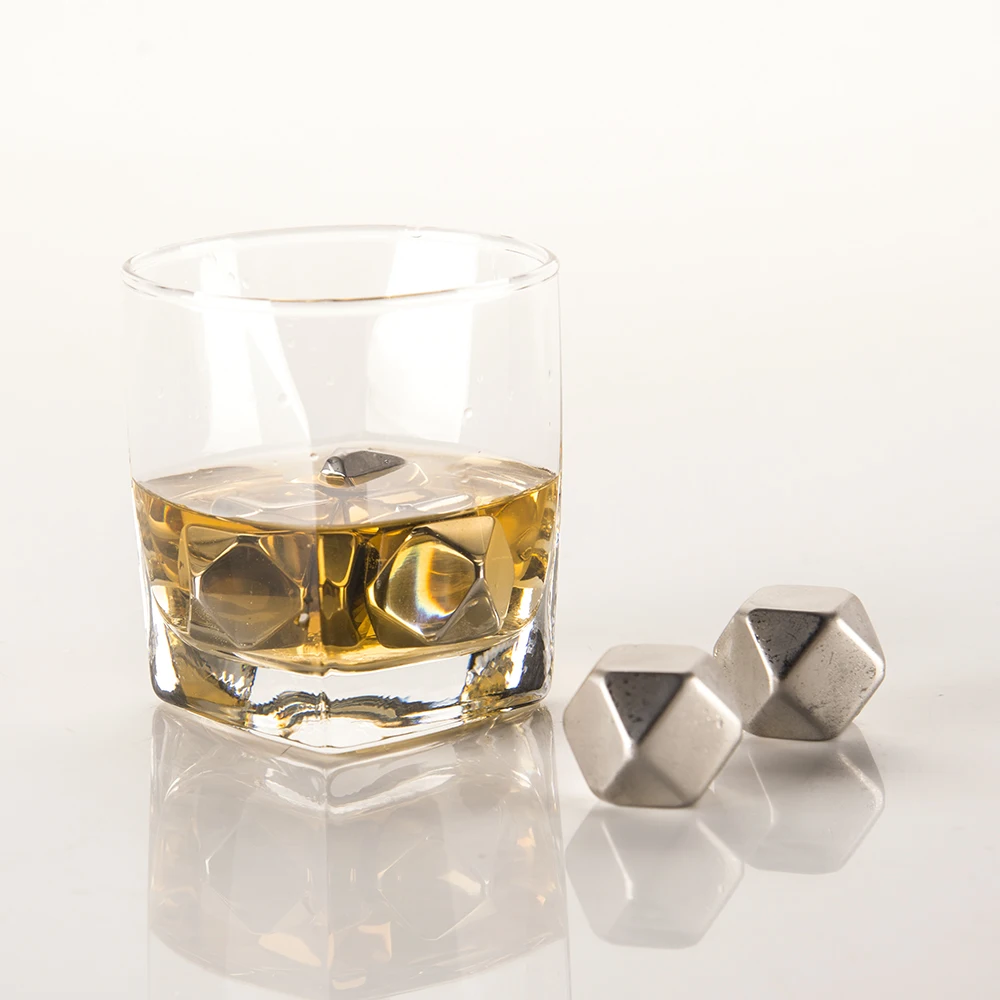 Factory direct customised rhombus shape drink beer wine cooler ice cubes