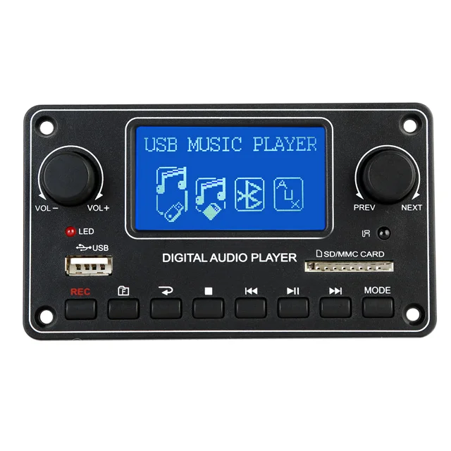 
High Quality MP3 Module BT USB SD MP3 Player Module Decoder Circuit Board Dot Matrix LCD TDM-157 