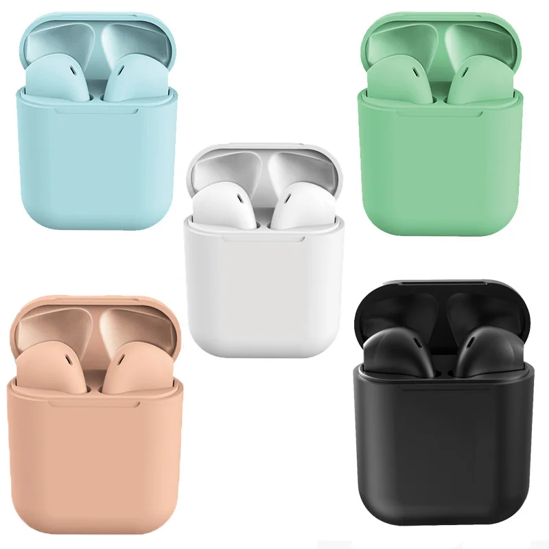 

Macaron inpods i12 TWS True Wireless Earbuds Earphone inpods12 Matte Color Touch Control 5.0 TWS inpods 12
