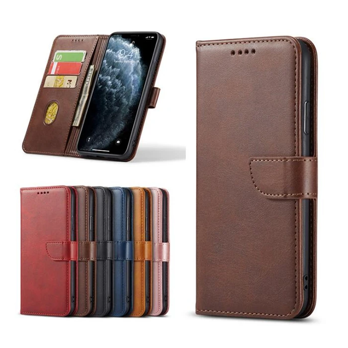 

Leather Flip Wallet Magnetic Case Cover For iphone 12 pro max