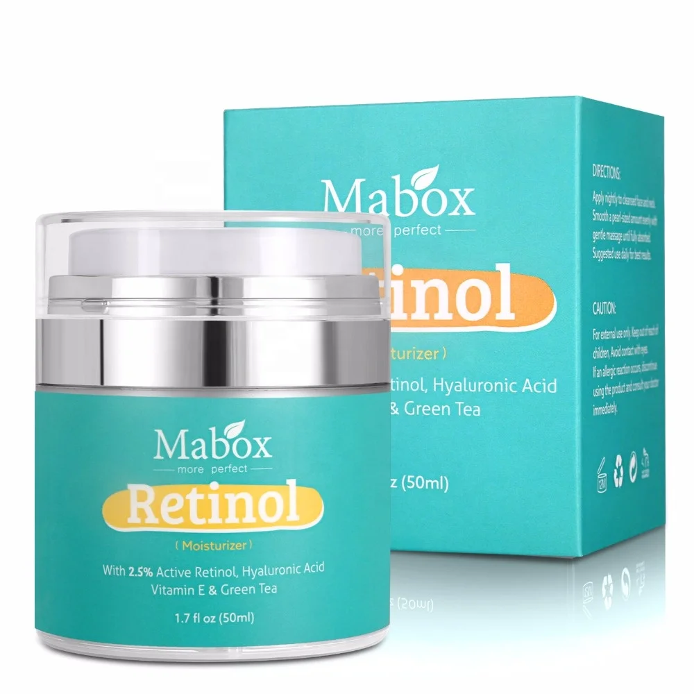 

Private Label Mabox 2.5% Retinol Mabox Hyaluronic Acid Freckle Whitening Freckle Vitamin E Anti Wrinkle Face Cream