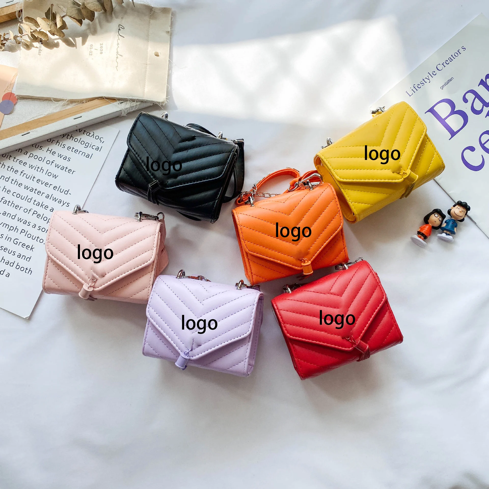 

2021 Kids Bags Cute Handbag Mini PU Designer Little Girl Purses Kids Handbags