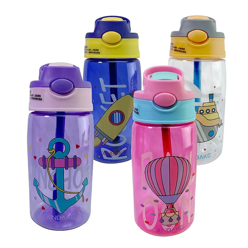 

Cartoon Cute kids and children water bottles for drinks plastic