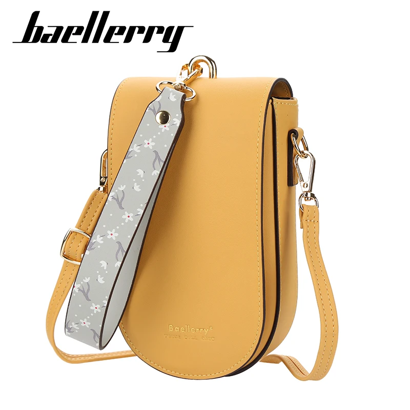 

2021 New Baellerry Multi-Color Crossbody Mobile Phone Bag for Women Lady Clutch Leather Wallet Long Pocket, 13 colors or custom color