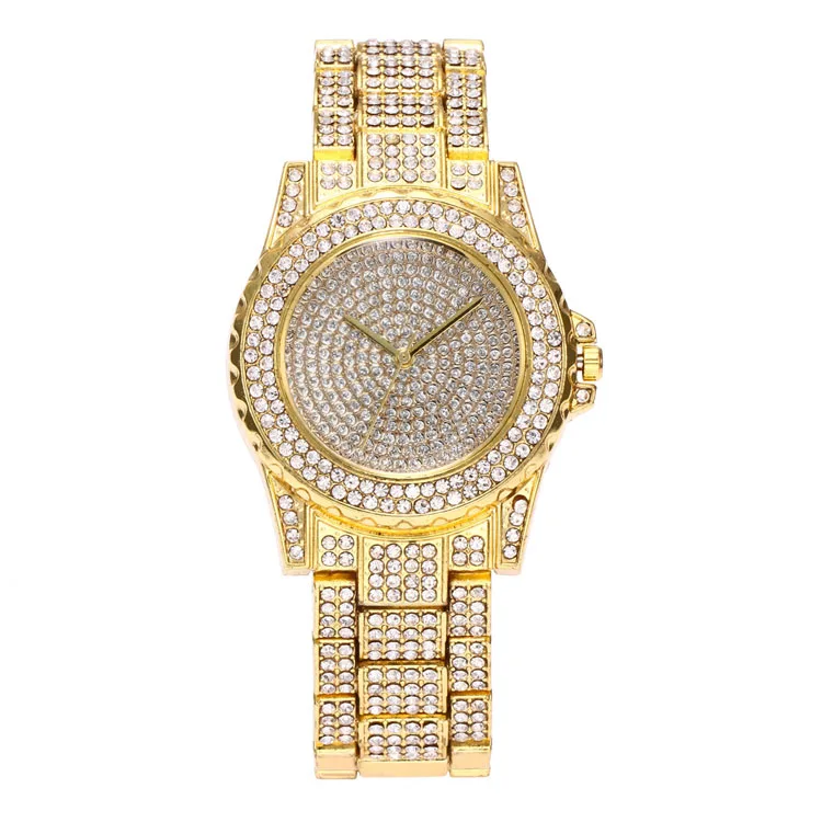 

Luxury Mens/womens Unisex Crystal Watch Bling Watch Silver/gold Wristwatch Analog Watch Diamond Quartz Fashion Sport Women Alloy