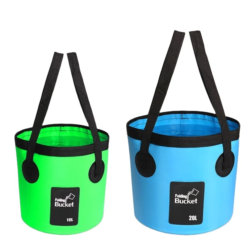 

Wholesale Multifunction Outdoor 12L 20L Camping Fishing Foldable Water Container Portable Plastic PVC Folding Water Bucket, Multi