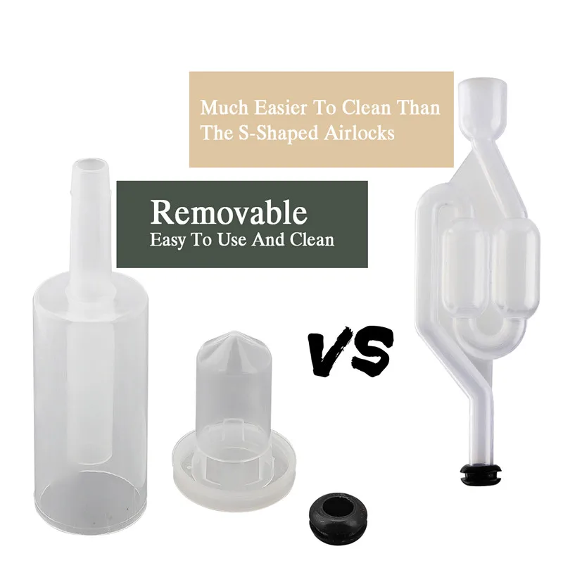 Hot Selling 3 Piece Airlock Homebrew Air Lock Beer Fermentation Wine