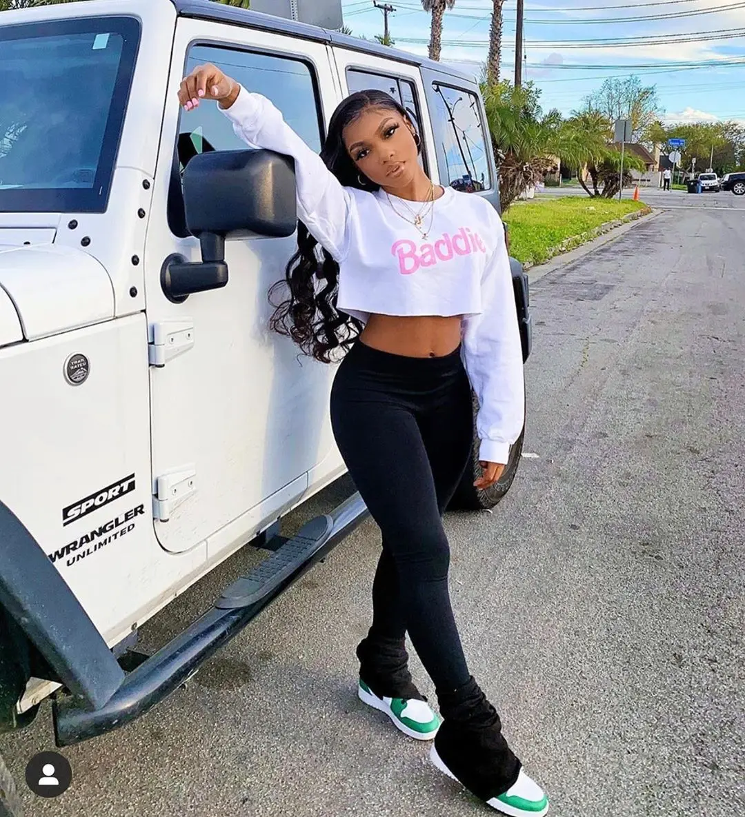 

Ladies Sexy Stacked Pants Girl High Waist Stacked Leggings