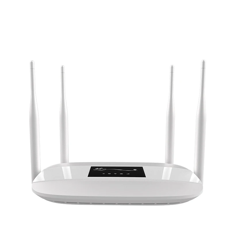 

Indoor 4G LTE WiFi Router 300Mbps Wireless Broadand 4G 3G Wi-Fi Mobile Hotspots CPE with SIM Slot 4LAN Ports 32 User