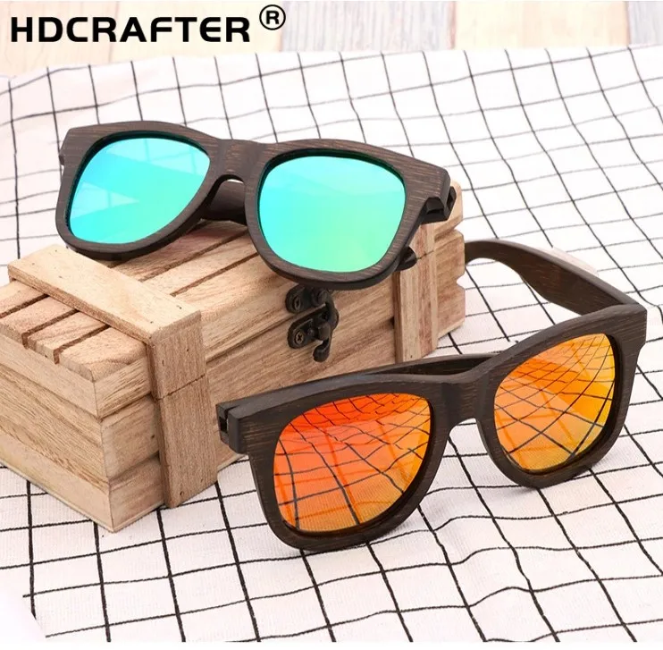 

High end custom natural bamboo sun glasses river women men Polarized frame eyeglass shades unisex optifix absorbable 2021