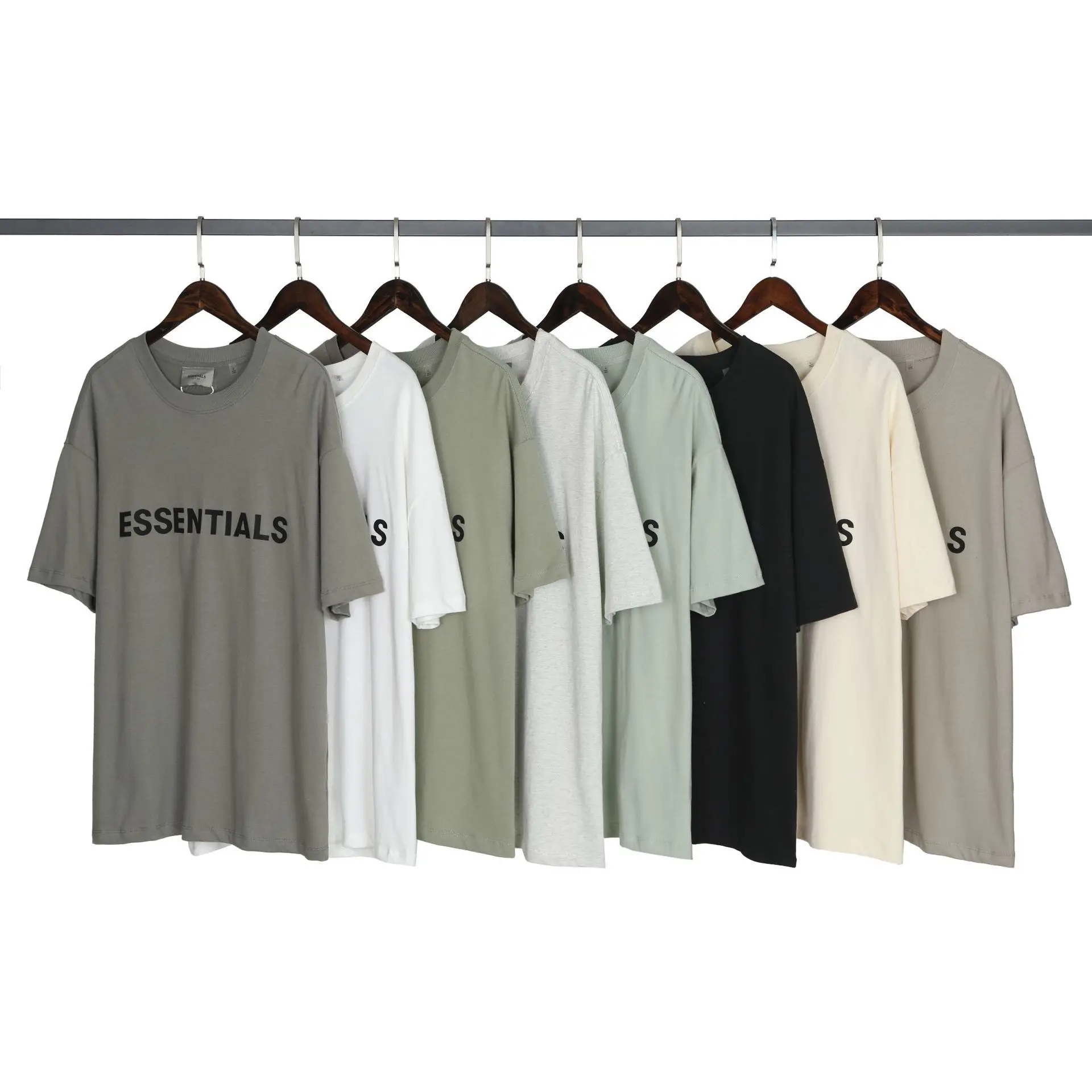 

Fear of god essentials wholesale cheap 8 colors oversize streetwear mens t shirt, Could be customized