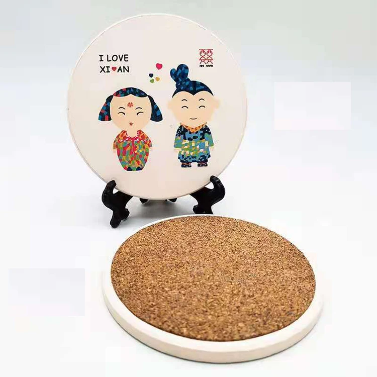 

Xi an Absorbent Coasters For Drinks Protect Your Furniture From Spills Scratches Housewarming Gift For Home Decor, Cmyk