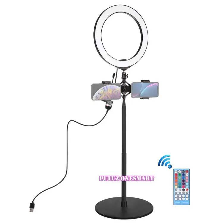 

Professional PULUZ 10.2 inch 26cm Ring Light + 140cm Tripod Stand Phone Holder Photography Video 3 in 1Selfie Light set