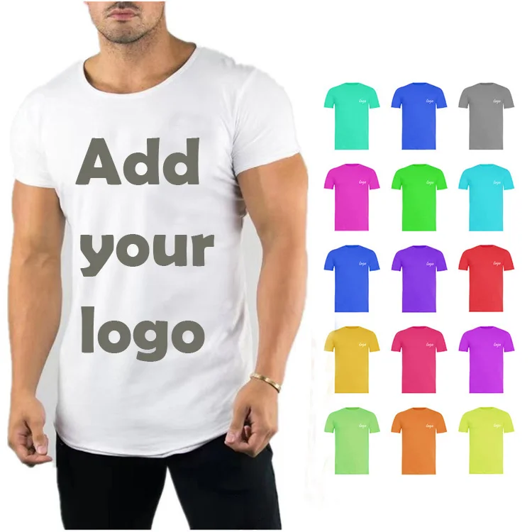 

High Quality 100% Cotton Heavy Weight T Shirt Men's Custom Screen Printing T-Shirts, Customized