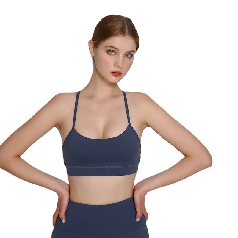 

Fashion Yoga Gym Clothes Women Seamless Sports Sling Bra Top Fitness, Grey,purple,green,black