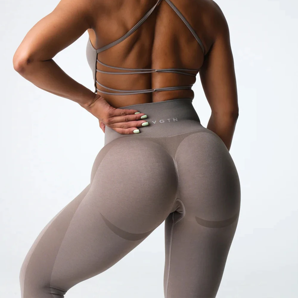 

Calzas Deportivas Mujer Pantalon De Yoga Custom Scrunch Butt High Waist Compression Nvgtn Contour 2.0 Seamless Leggings