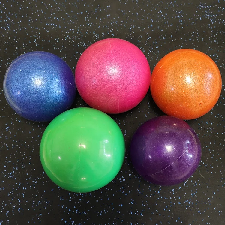 

16cm - 18cm Custom Glitter Rhythmic Gymnastics Ball for Dance and Performance, Red, blue, purple, green, orange, gloden, sliver, yellow, pink