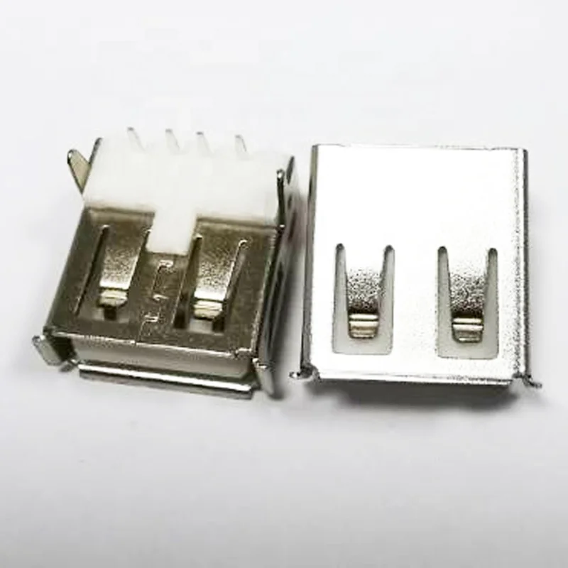 90 Degree 4 Pin Usb Type A Standard Port Female Solder Jacks Connector