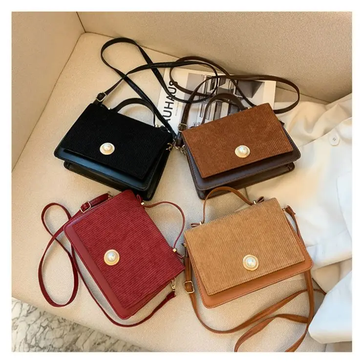 

EB-20022226 Good Quality Winter Retro Casual Fashion Ladies Crossbody Hand Bags Best Handbags, Red,black,dark brown,light brown