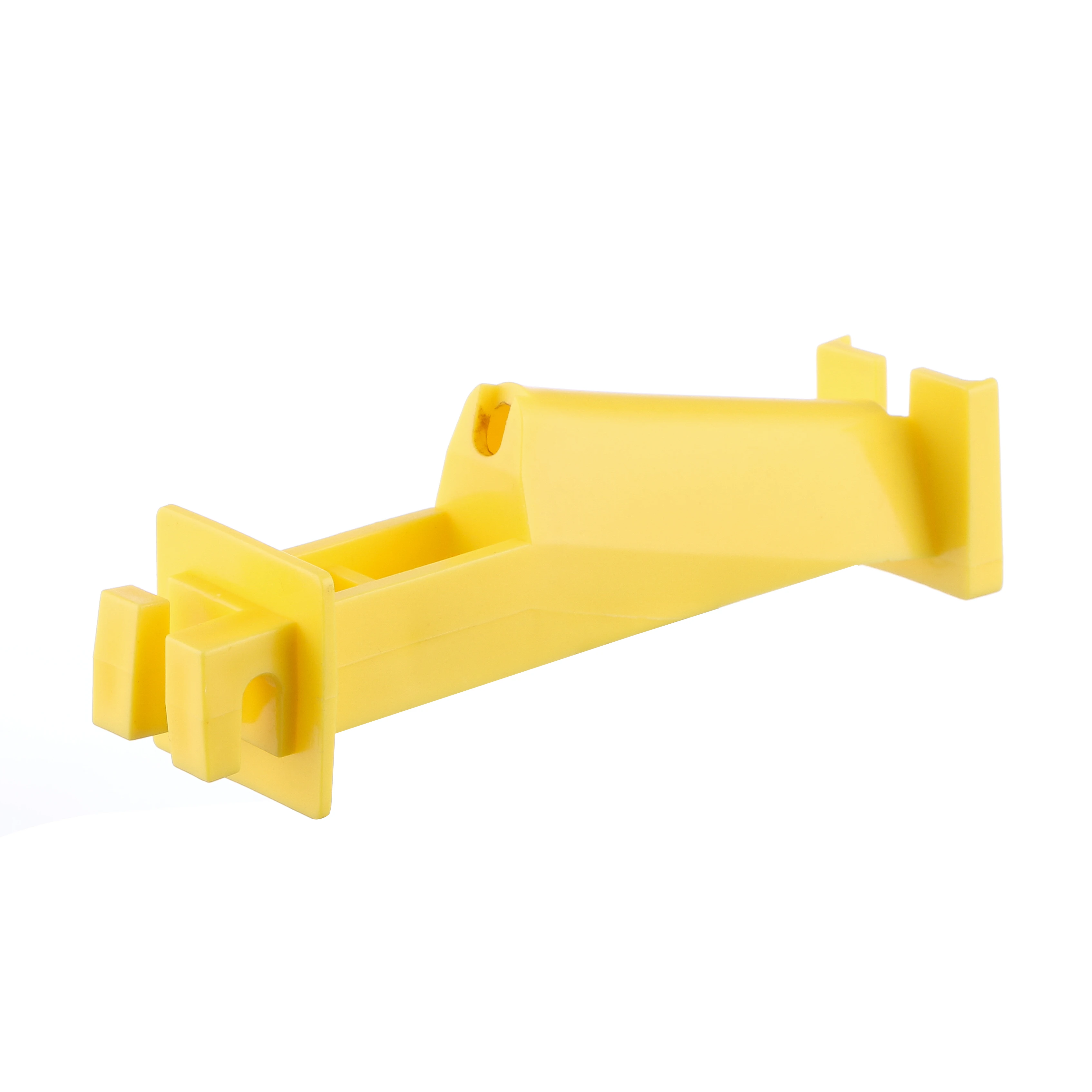 

Manufacturer Factory Price Husbandry/Animal farm equipment Wood Post Nail Extended Insulator INS509 Electric Fence Insulator, Yellow or customized