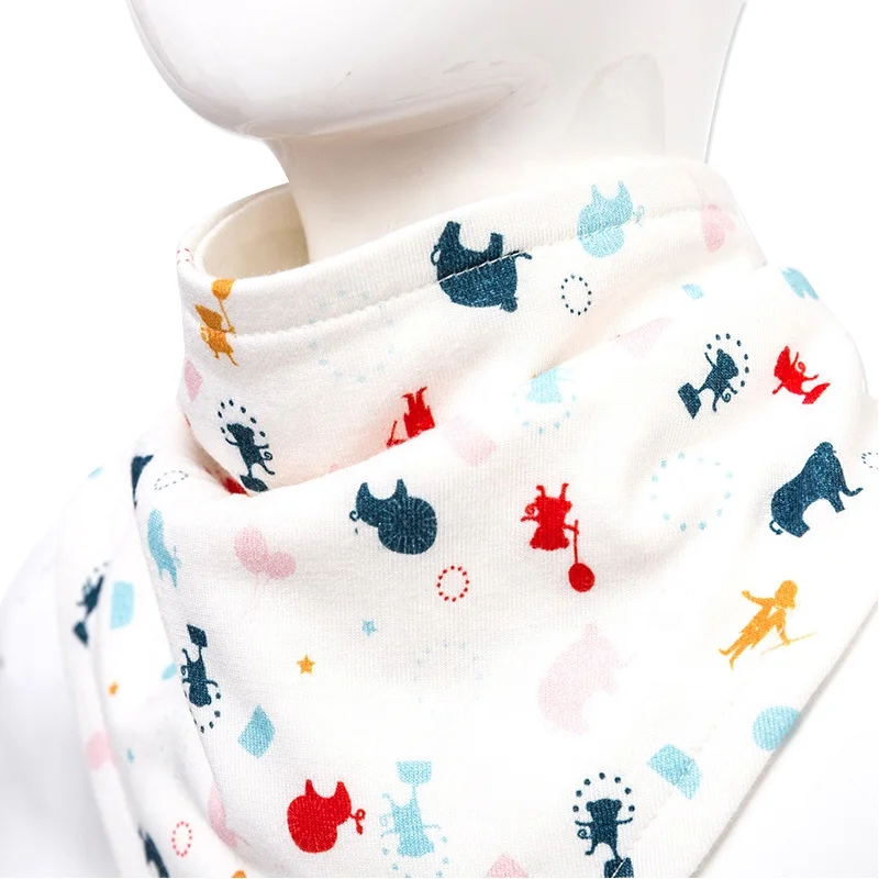 
Wholesale Customized Good Quality Baby Pack Kerchief Bibs 