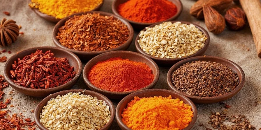 Indian red chili powder in a bowl