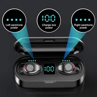 

Wireless Earphones F9 TWS 5.0 Headphone Earbuds Stereo Auriculares Headset With 2000mAh Power Bank LED Display Charging Case