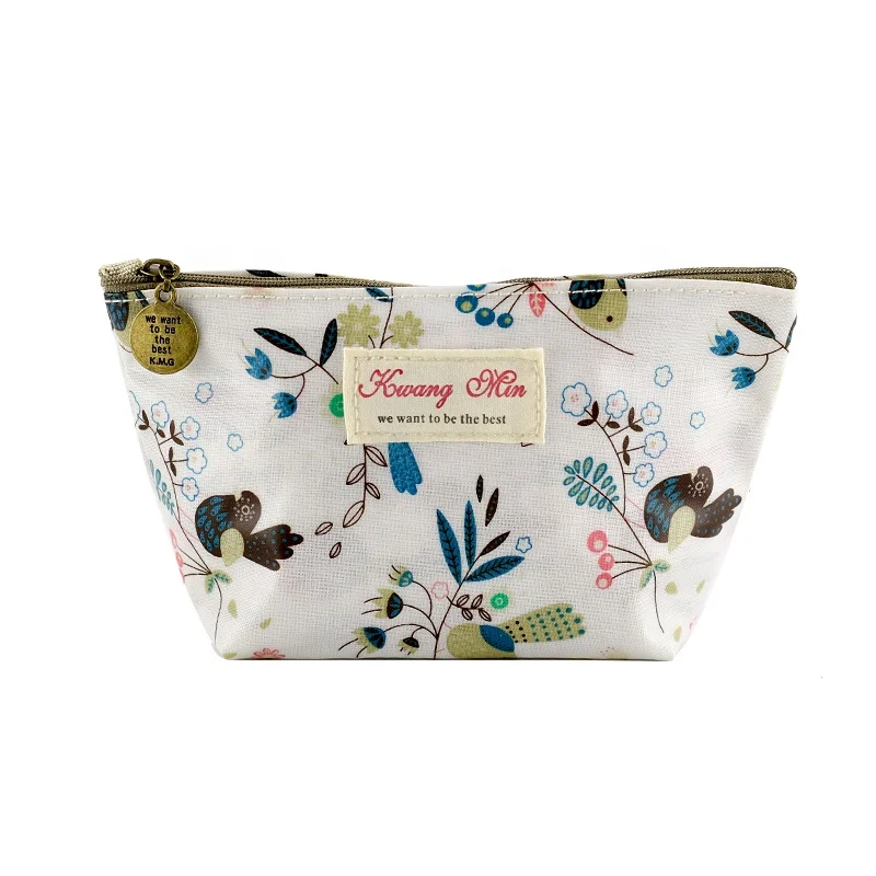 

Best Selling Eva Custom Toiletry Travel Zipper Cosmetic Make Up Bag With Inner Compartment, White & red