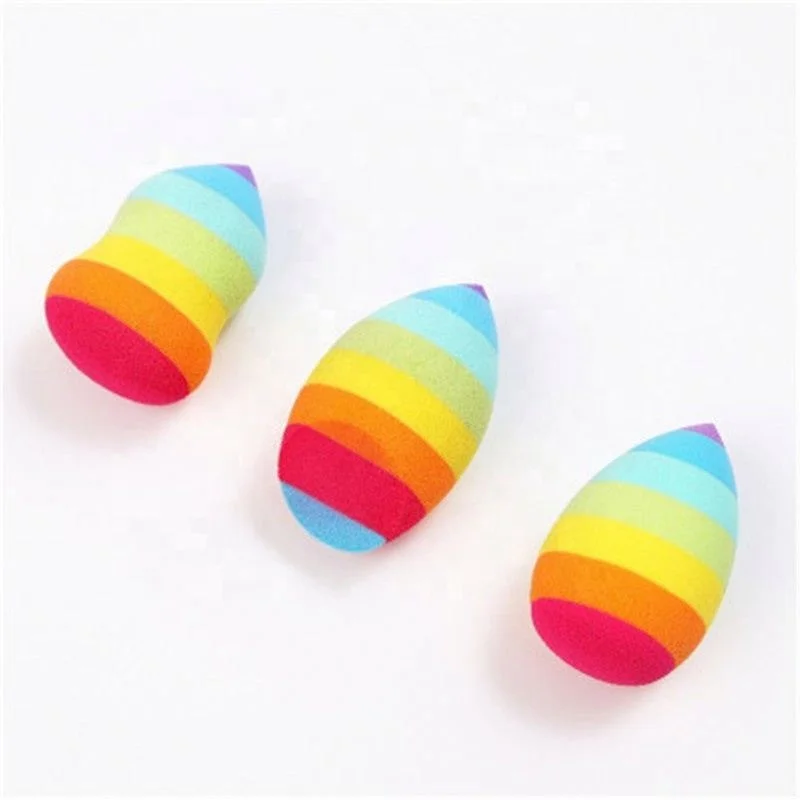 

Teardrop Shape Colorful Washable Non-Latex Super Soft Cosmetic Puff Makeup Sponge Tools in Stock, Teardrop/gourd/cut