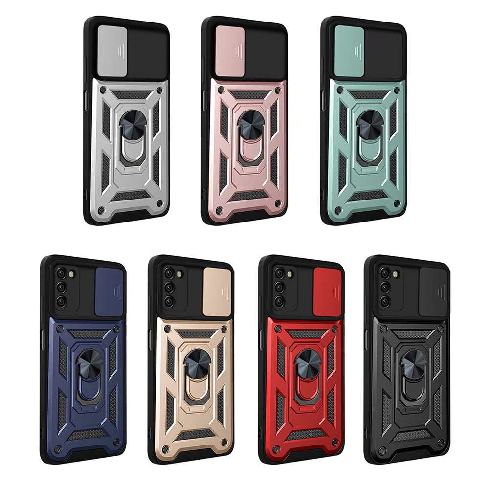 

Custom Shockproof Phone Case for Samsung Galaxy A03s A22 PC TPU Phone Case with Kickstand A03s A22 Mobile Case