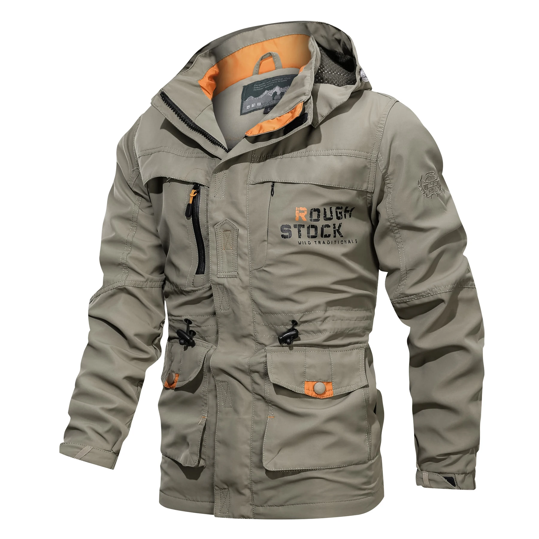 

Winter Wear Men's Plus Size Jacket Motorcycle Casual Outdoor Hooded Military Jacket, Customized color