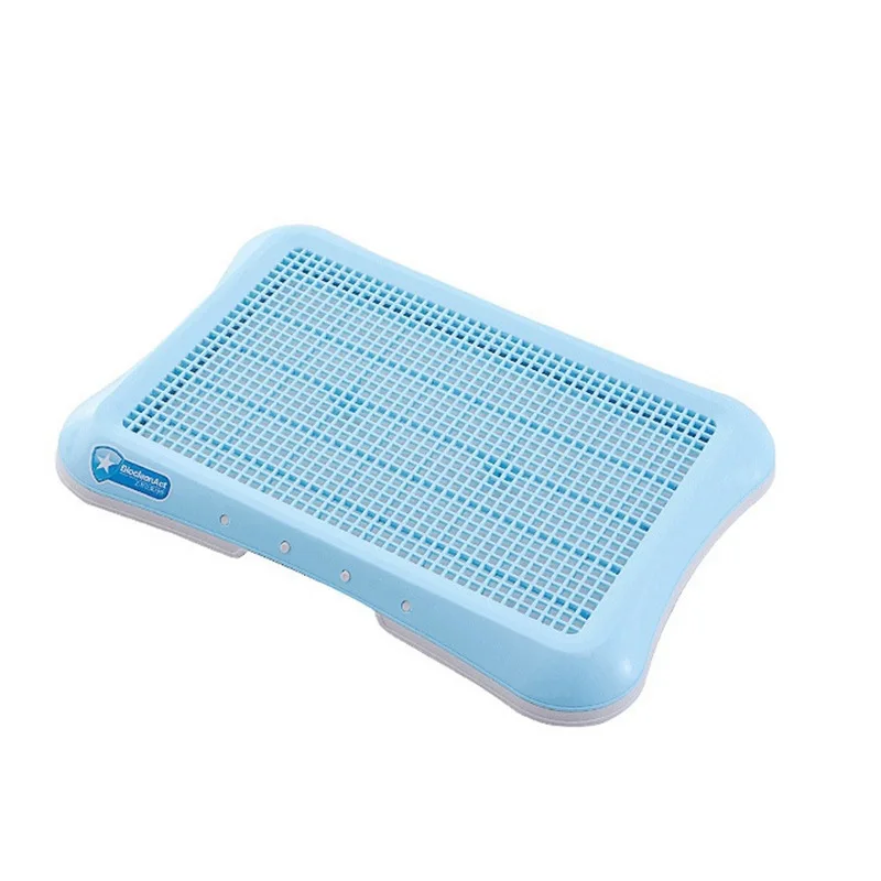 

Dog Training Toilet Pet Toilet Tray Portable Indoor Plastic Fenced Potty, Blue