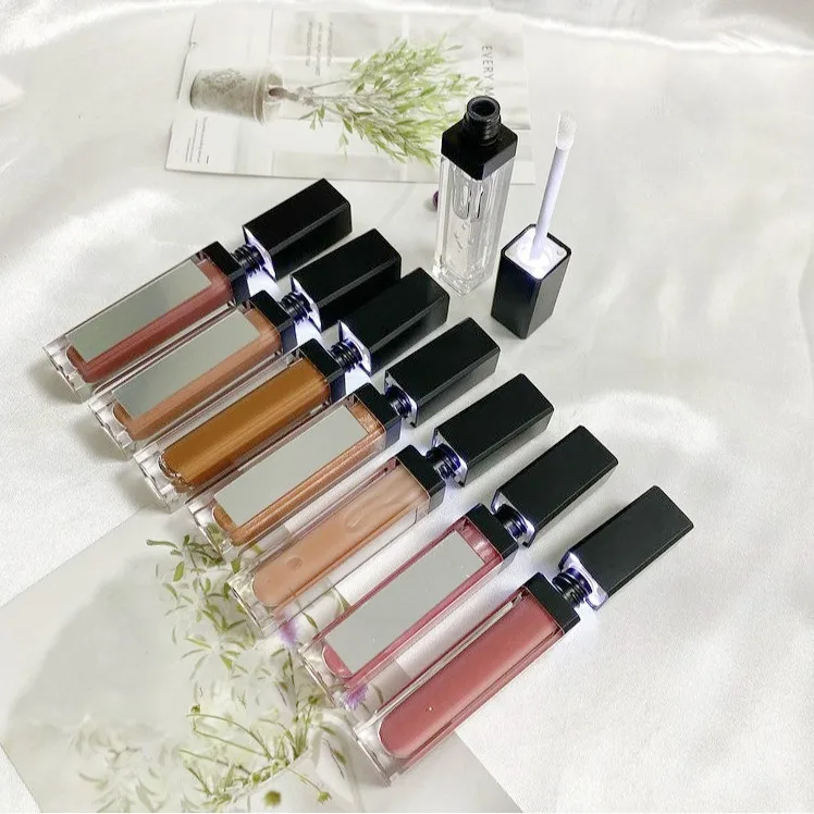 

High Quality Wholesale Top Led Lip Gloss Vendor Private Label Liquid Lipstick Matte Lipgloss with Light and Mirror, 145