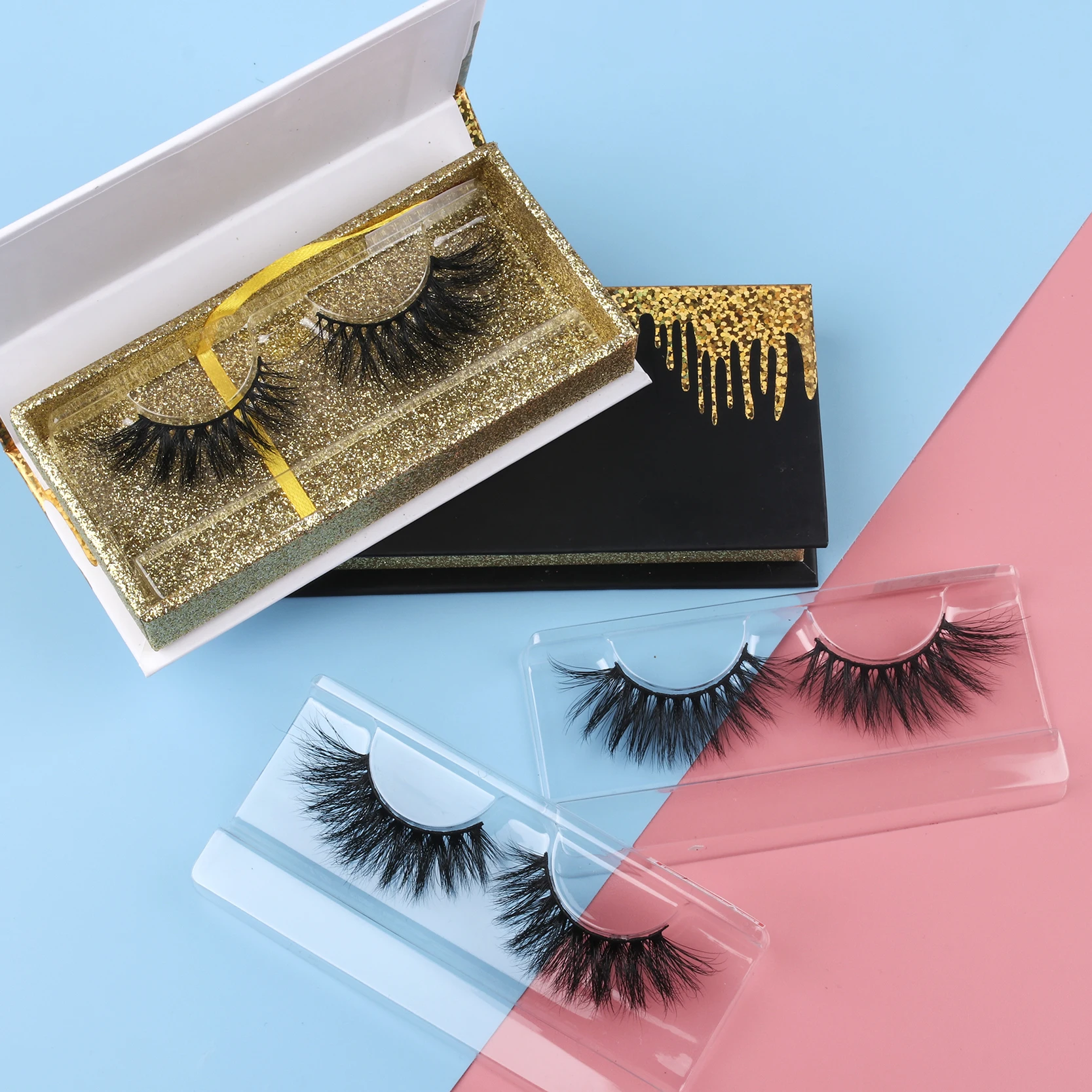 

Dropshipping Lashes Own Brand Mink Eyelashes 3D Mink Lashes, All the color you like