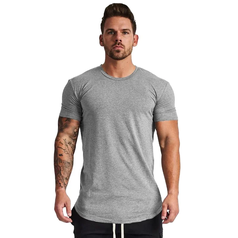

Stylish body fit Gym Printed Mens T Shirts 95% Cotton 5% Spandex