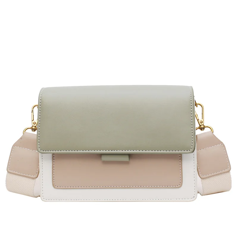 

New INS Matcha Green Sketch One-shoulder Crossbody Bag with Simple Chain women handbag, Available in 4 colors with color card