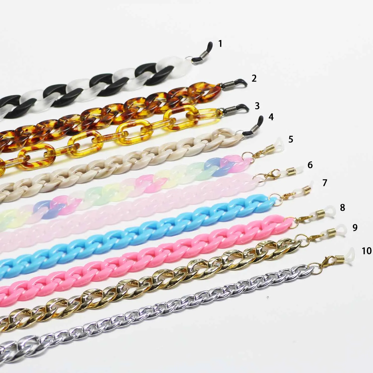 Custom Stylish Pearl Hanging Neck Reading Glasses Lanyard Simple 18k