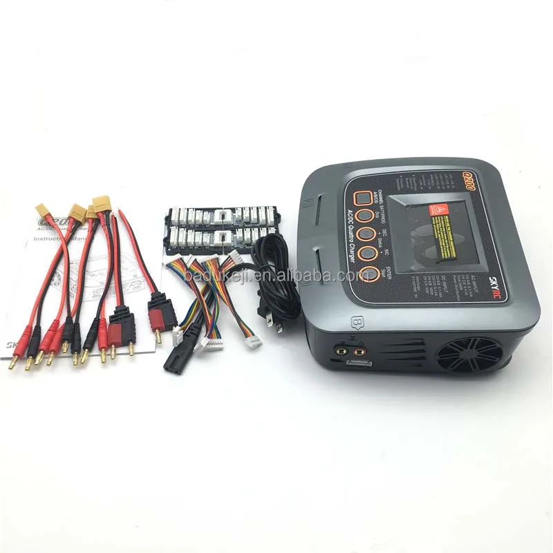 

SKYRC Q200 intelligent AC/DC Drone Balance Charger for Lipo/LiHV/Lithium-iron/Ion/NiMH/NiCD/Lead-acid battery