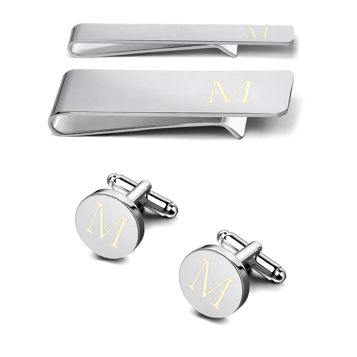 

Hot Selling Engraved Cuff Links Cuff Links or Tie Clips Type and Men's Gender Cufflinks, Engraved pattern