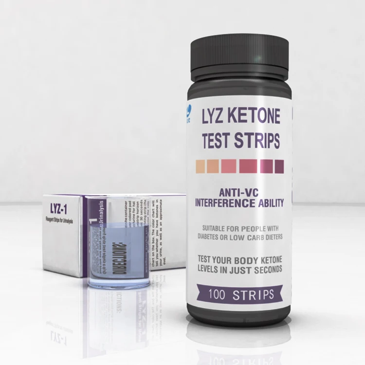 
Rapid diagnostic test reagent for hospital / Hot sale clinical ketone strips , Medical Ketone test strips 