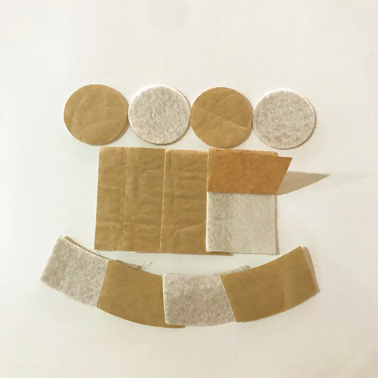 Custom polyester felt pad self adhesive needle punched felt nonwoven fabric protective floor self-stick felt pad for furniture feet